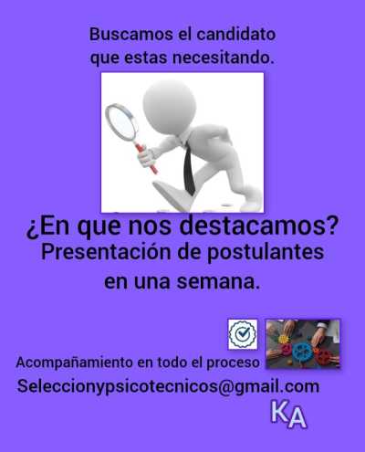consultoría en RRHH, selección de personal, evaluaciones psicotécnicas